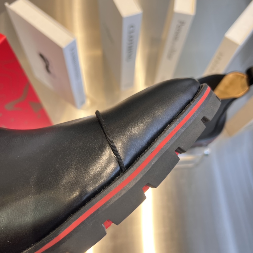 Christian Louboutin Leather Ankle Boots - PerfectKickZ