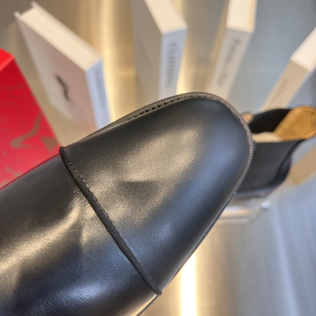 Christian Louboutin Leather Ankle Boots - PerfectKickZ