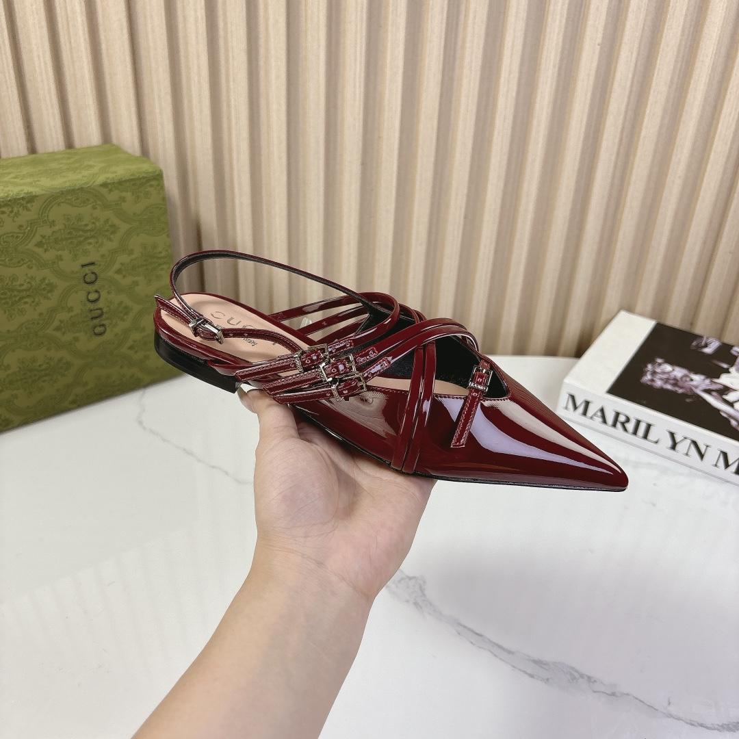 Gucci Women's Strappy Ballet Flat - PerfectKickZ