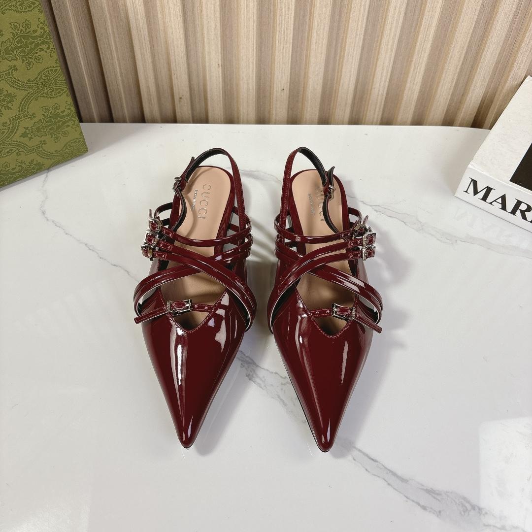 Gucci Women's Strappy Ballet Flat - PerfectKickZ