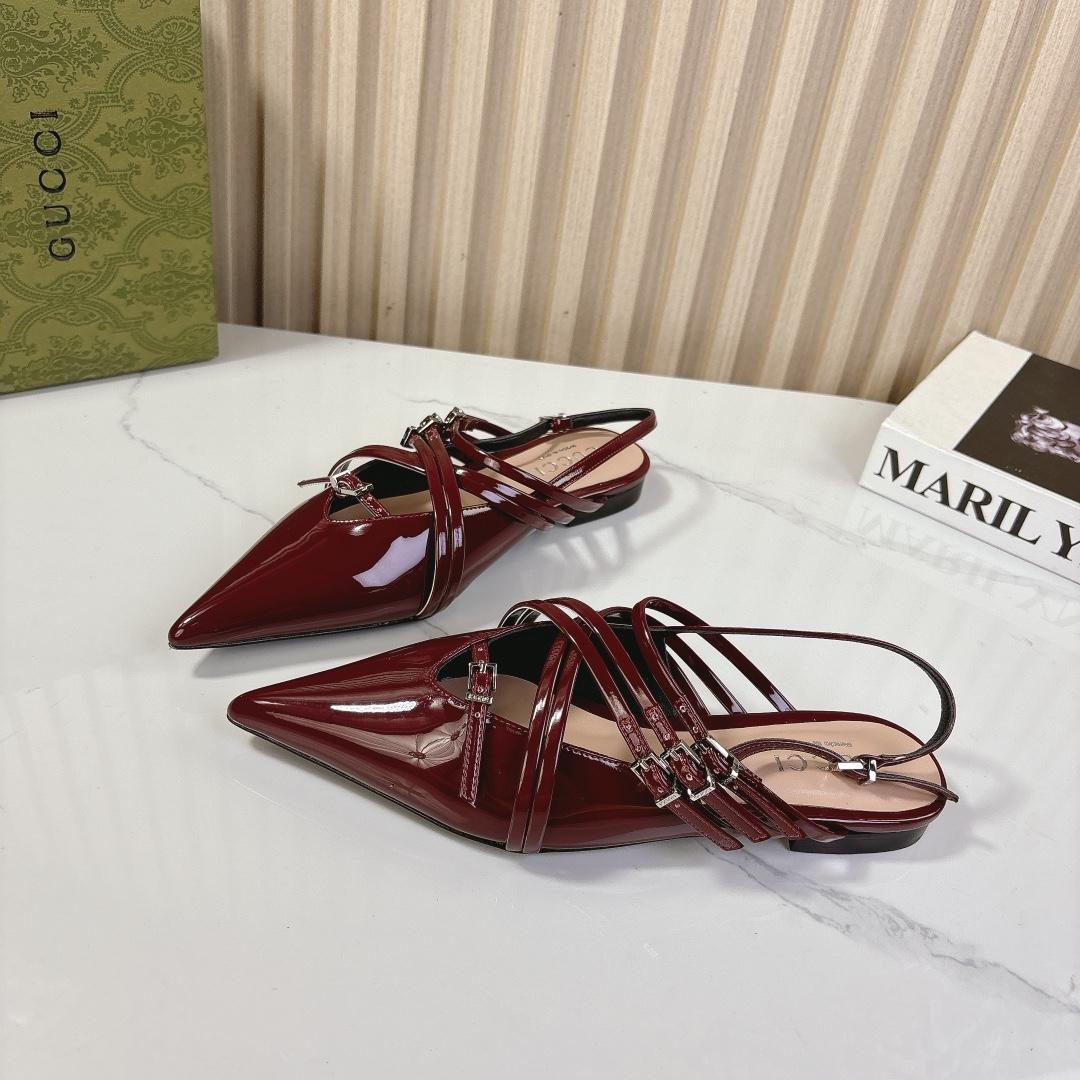 Gucci Women's Strappy Ballet Flat - PerfectKickZ