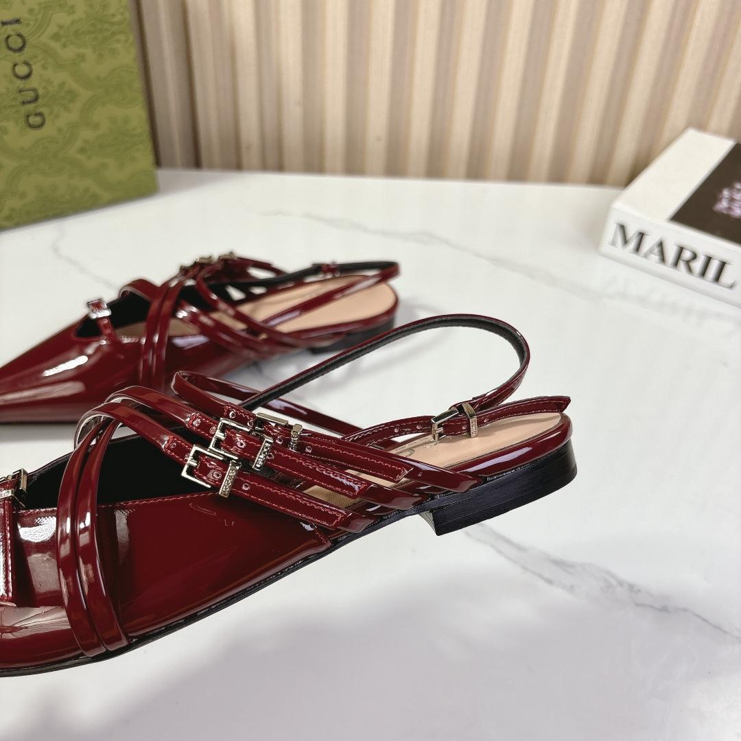 Gucci Women's Strappy Ballet Flat - PerfectKickZ