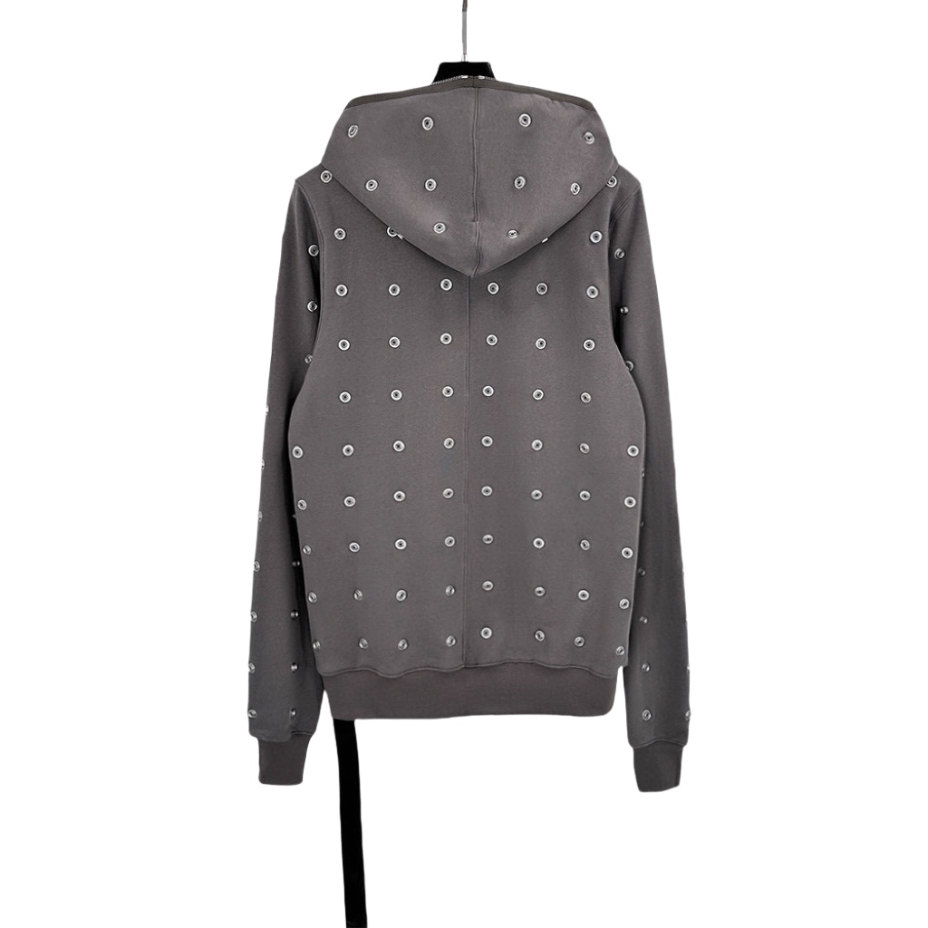 Rick Owens DRKSHDW Stud-detailing Zipped Hoodie - 