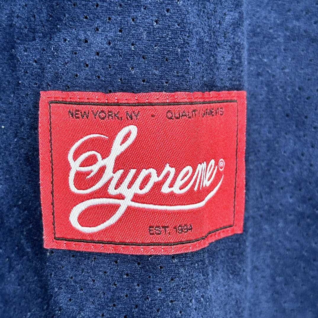 Supreme Ultrasuede Mesh Baseball Jersey - PerfectKickZ
