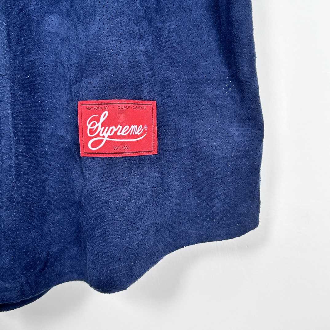 Supreme Ultrasuede Mesh Baseball Jersey - PerfectKickZ