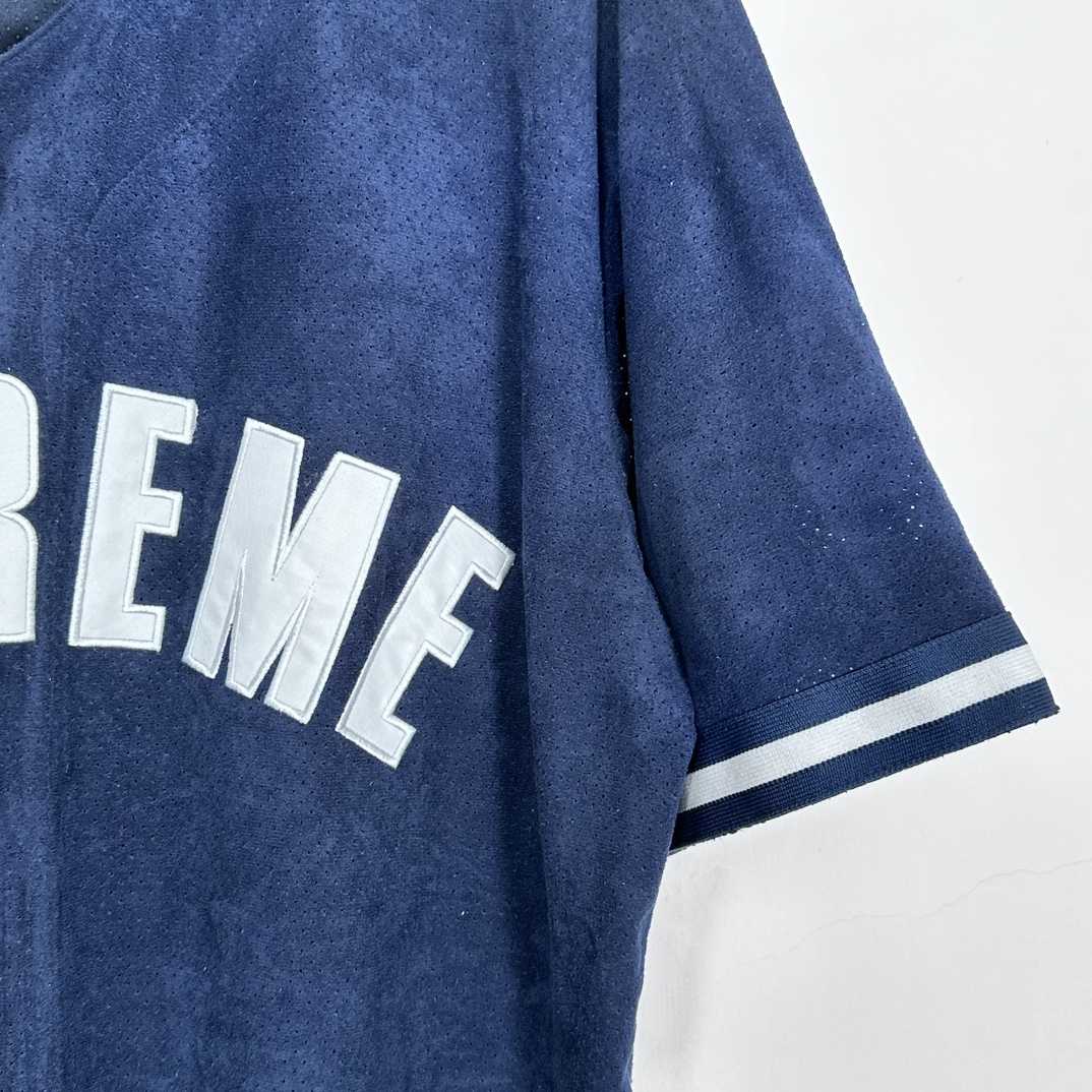 Supreme Ultrasuede Mesh Baseball Jersey - PerfectKickZ