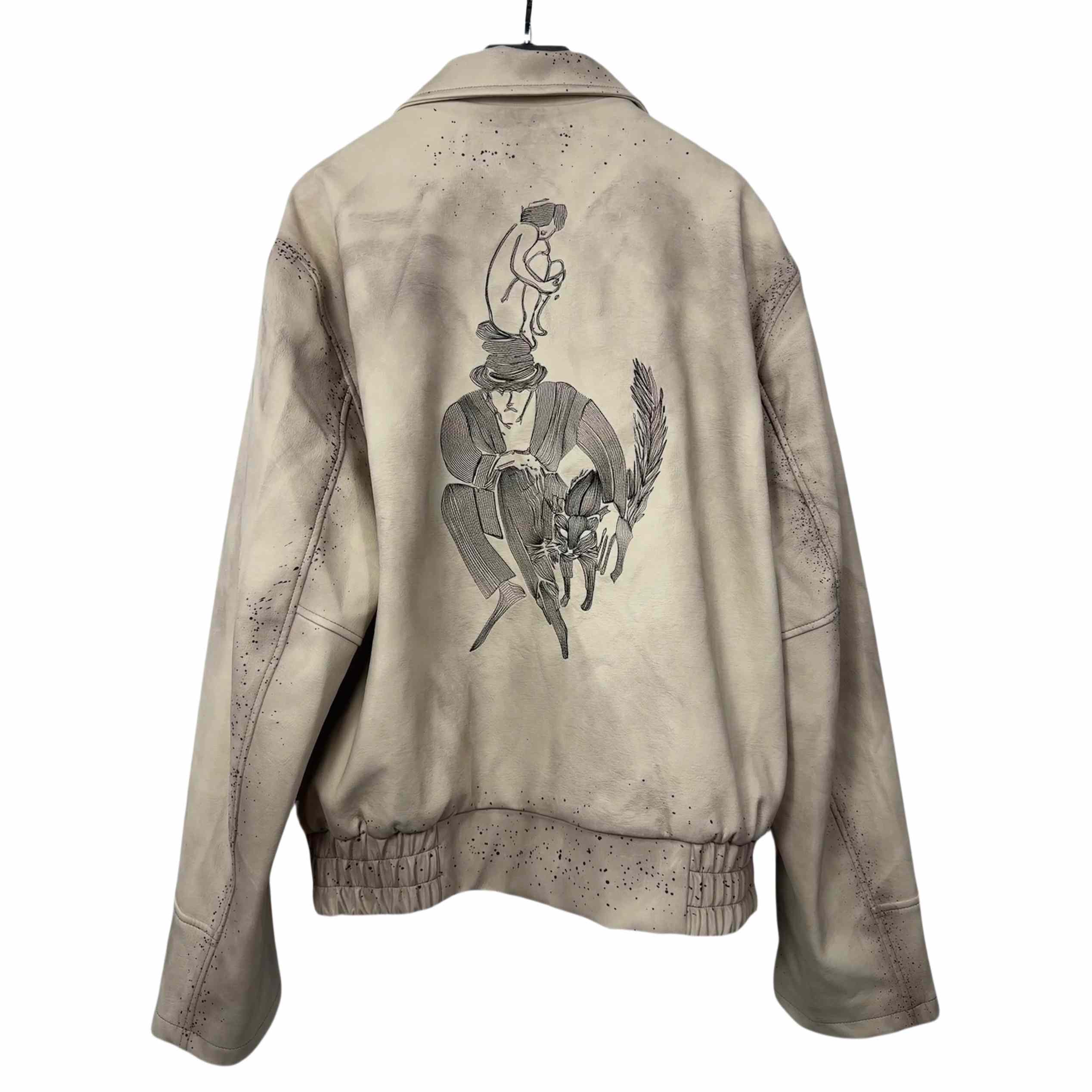 Enfants Riches Deprimes Embroidered-motif Leather Jacket - PerfectKickZ