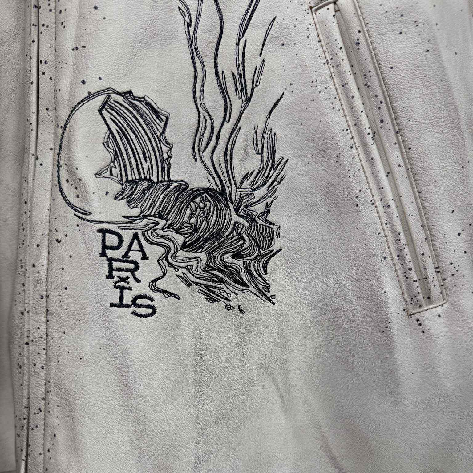 Enfants Riches Deprimes Embroidered-motif Leather Jacket - PerfectKickZ