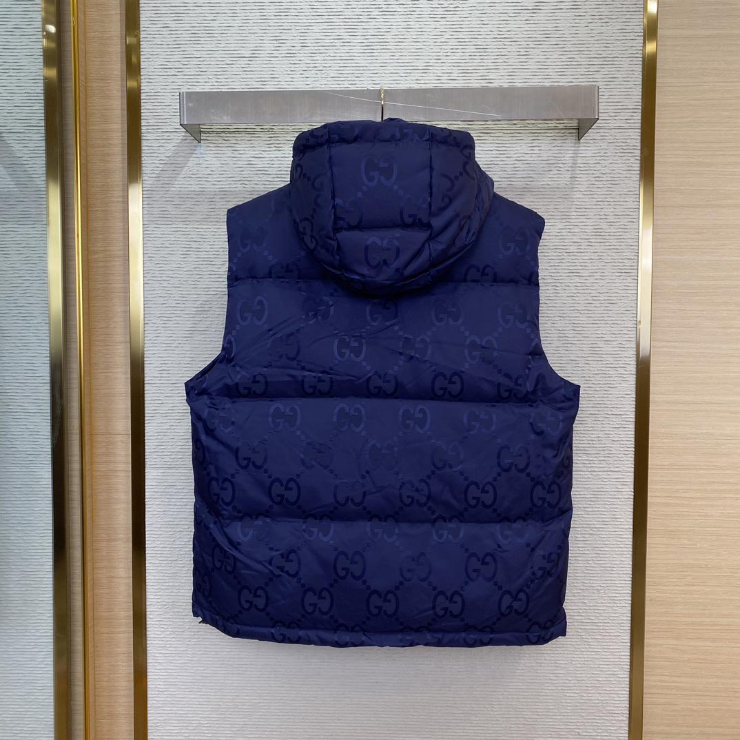Gucci Jumbo GG Canvas Down Vest - PerfectKickZ