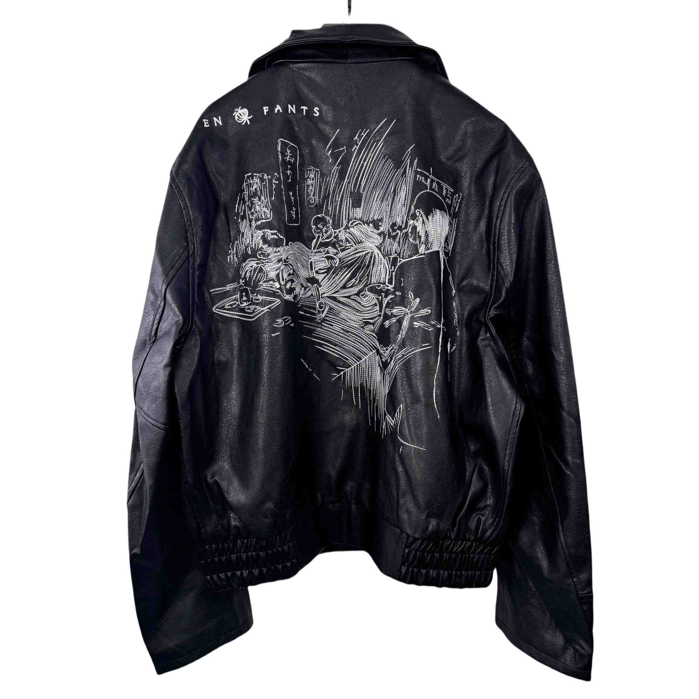 Enfants Riches Deprimes Opium Embroidered Leather Jacket - PerfectKickZ