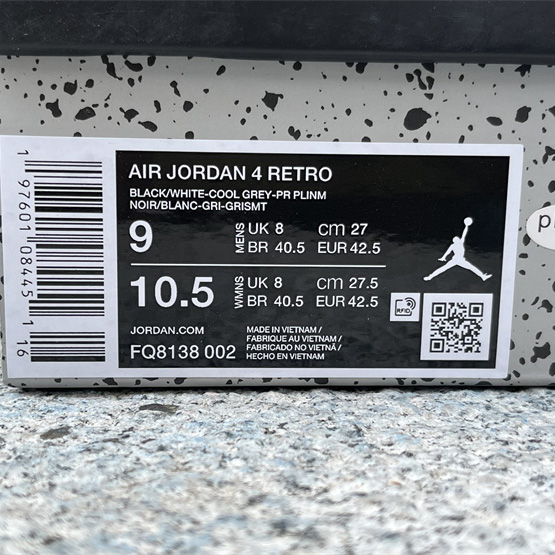 Air Jordan 4 “Fear Sneakers     FQ8138-002 - PerfectKickZ