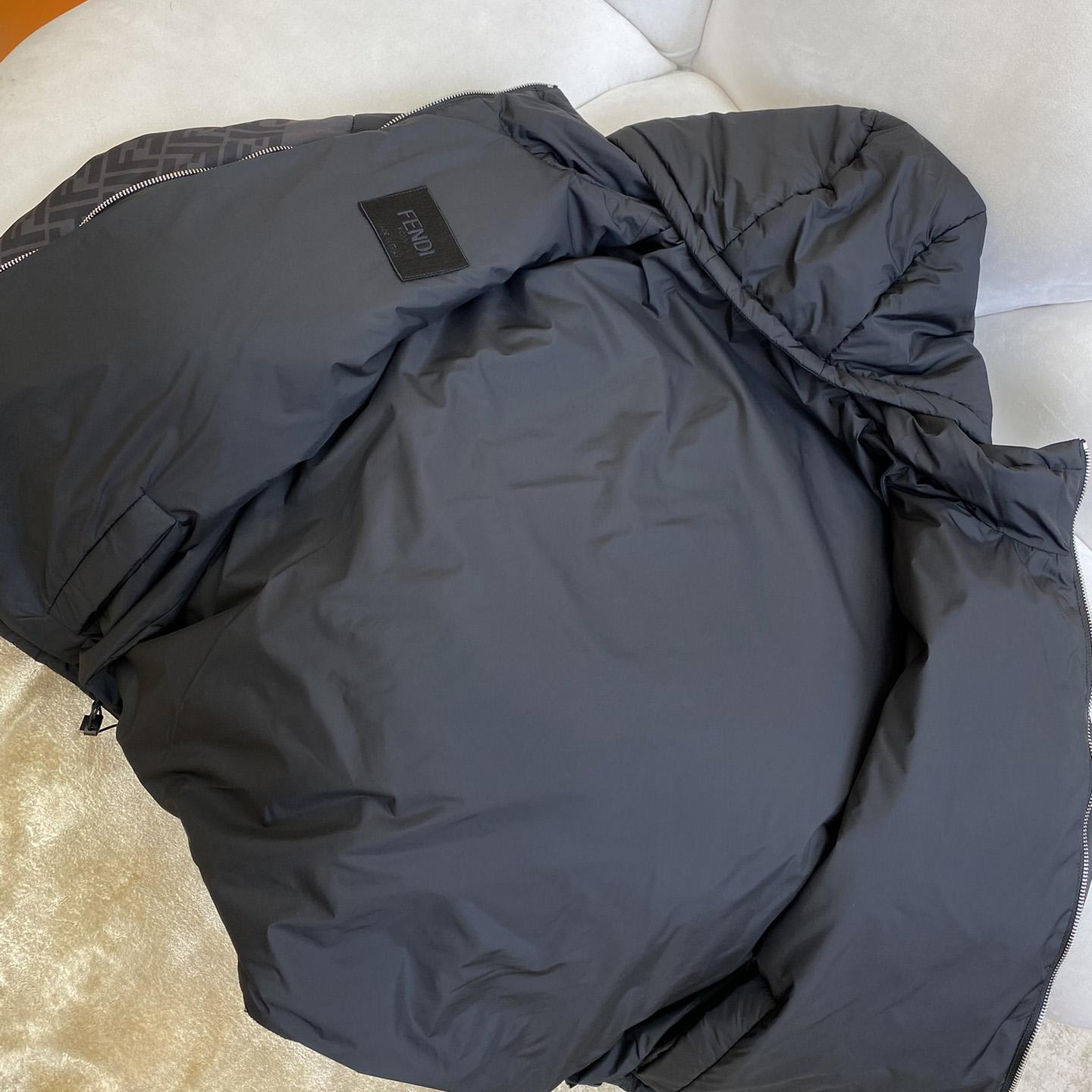 Fendi Windbreaker Black Nylon Windbreaker Jacket - PerfectKickZ