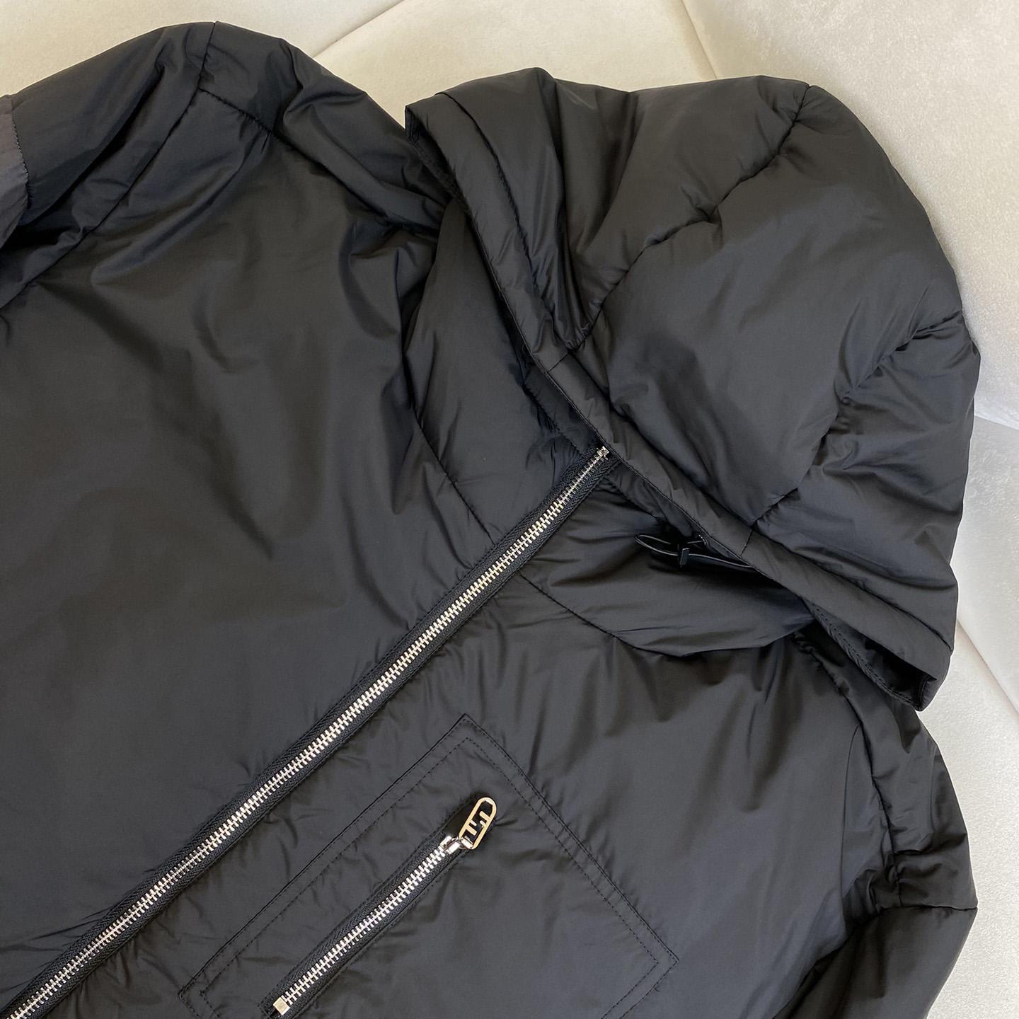 Fendi Windbreaker Black Nylon Windbreaker Jacket - PerfectKickZ