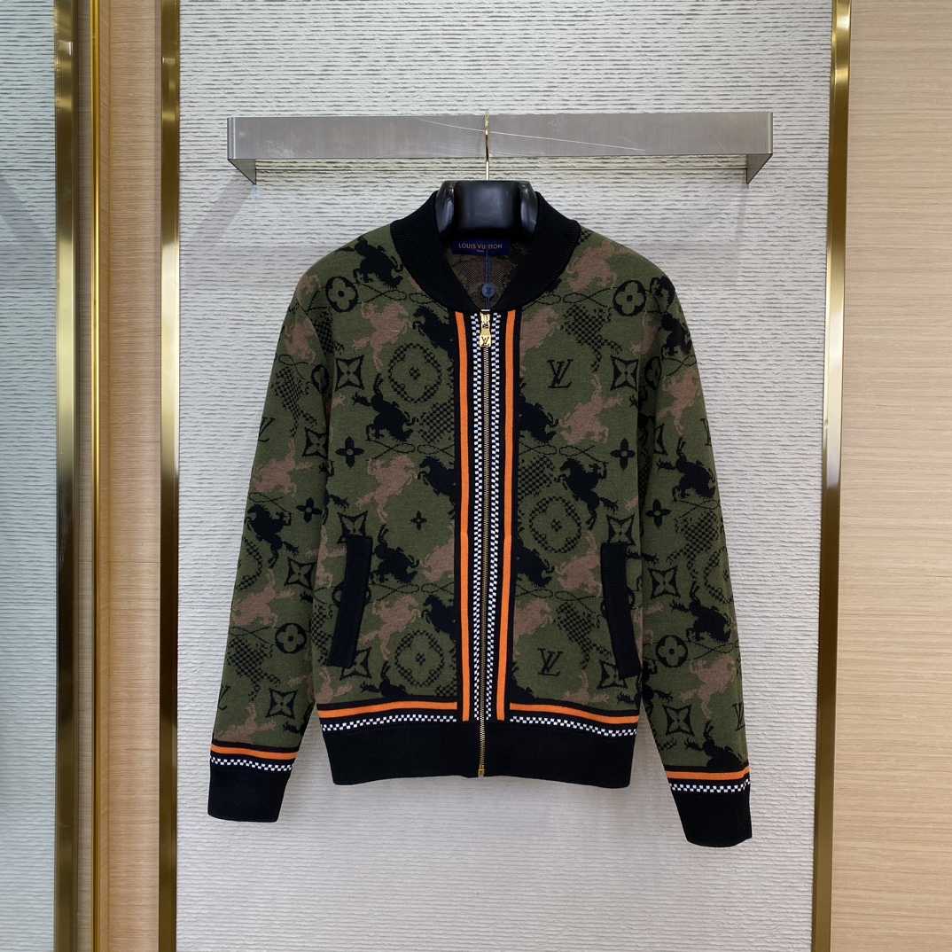 Louis Vuitton Jacquard Wool Bomber Blouson   1AFXSB - PerfectKickZ