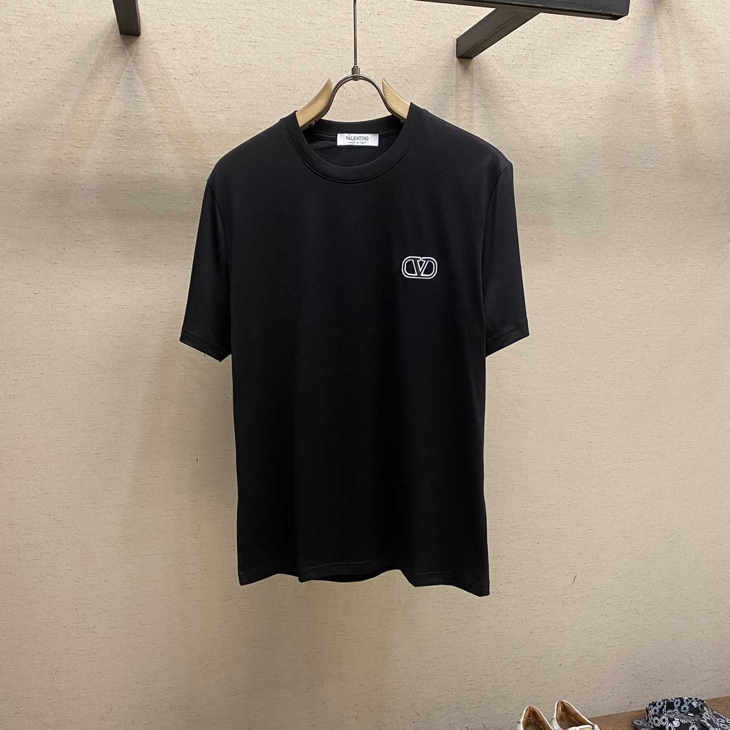  Valenti Cotton T-shirt with VLogo Signature Patch - PerfectKickZ