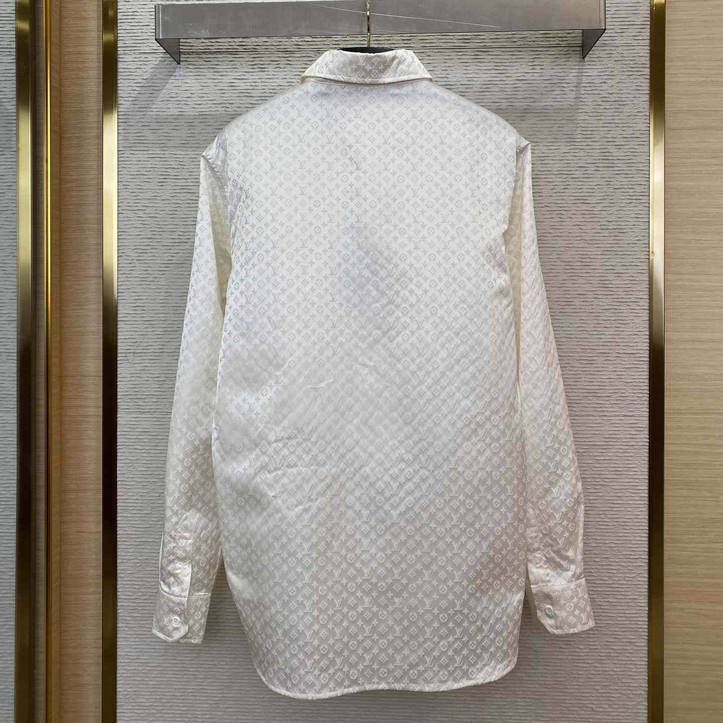 Louis Vuitton Monogram Long-Sleeved Silk Shirt - PerfectKickZ