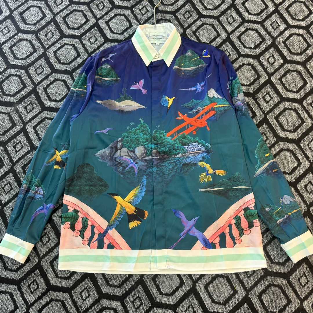 Casablanca Silk-Twill Shirt - PerfectKickZ