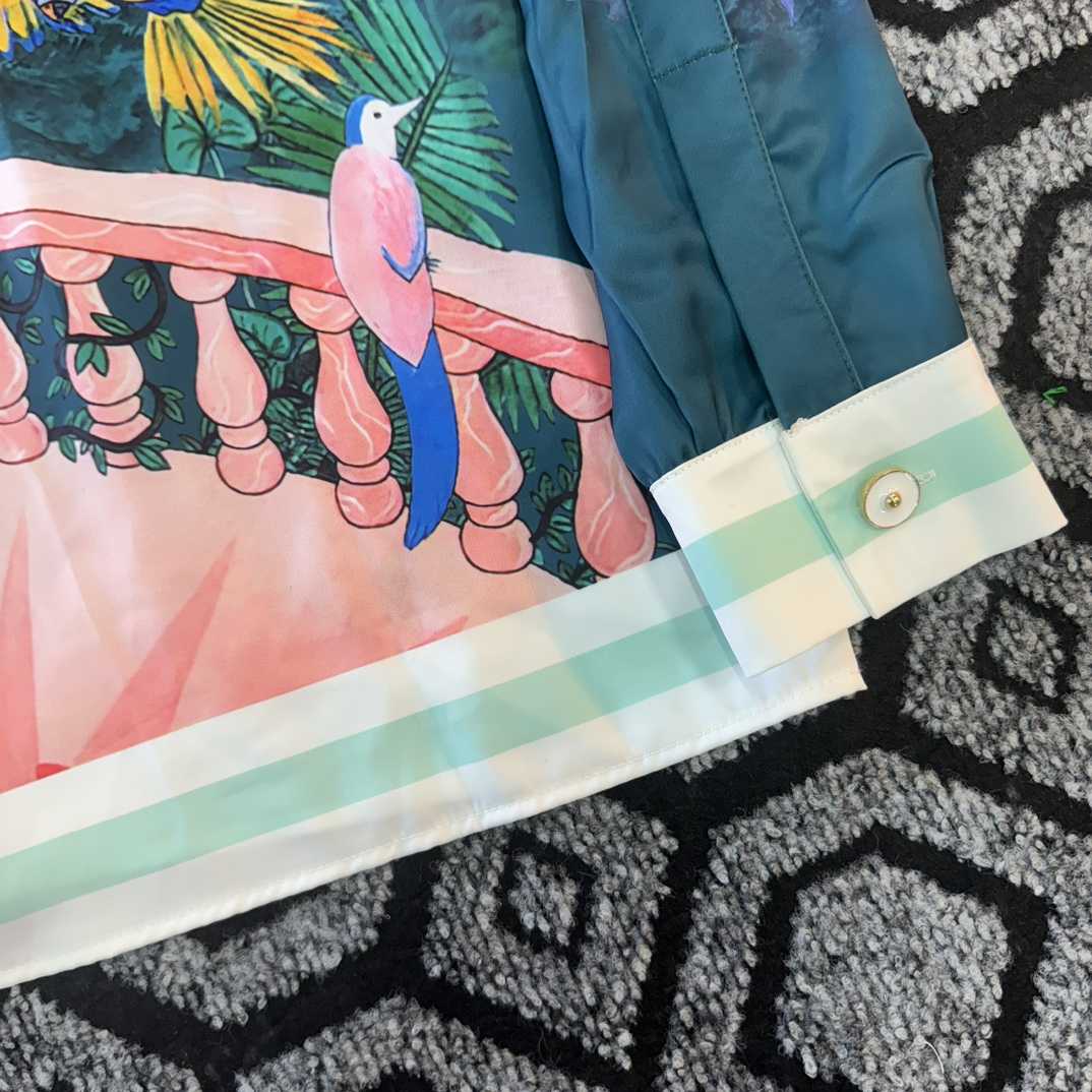 Casablanca Silk-Twill Shirt - PerfectKickZ