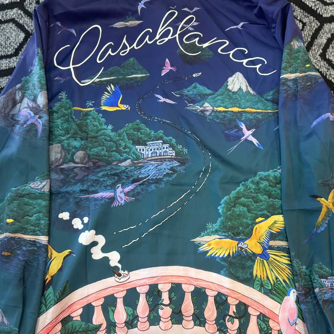 Casablanca Silk-Twill Shirt - PerfectKickZ