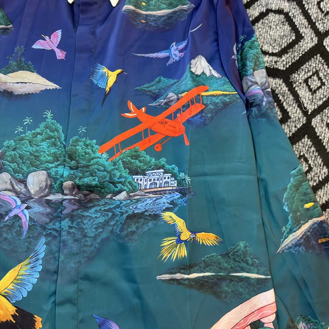 Casablanca Silk-Twill Shirt - PerfectKickZ