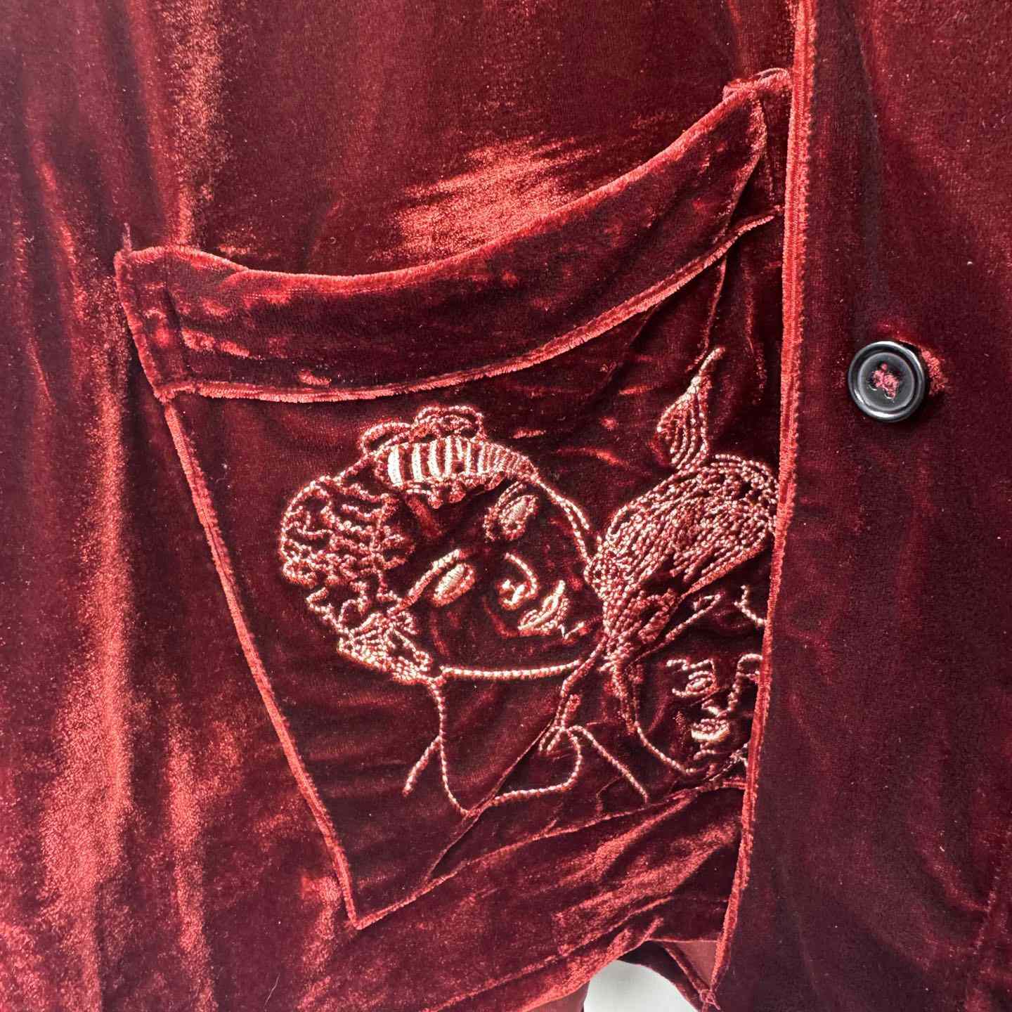 Enfants Riches Deprimes Red Velvet Shirt Coat - PerfectKickZ