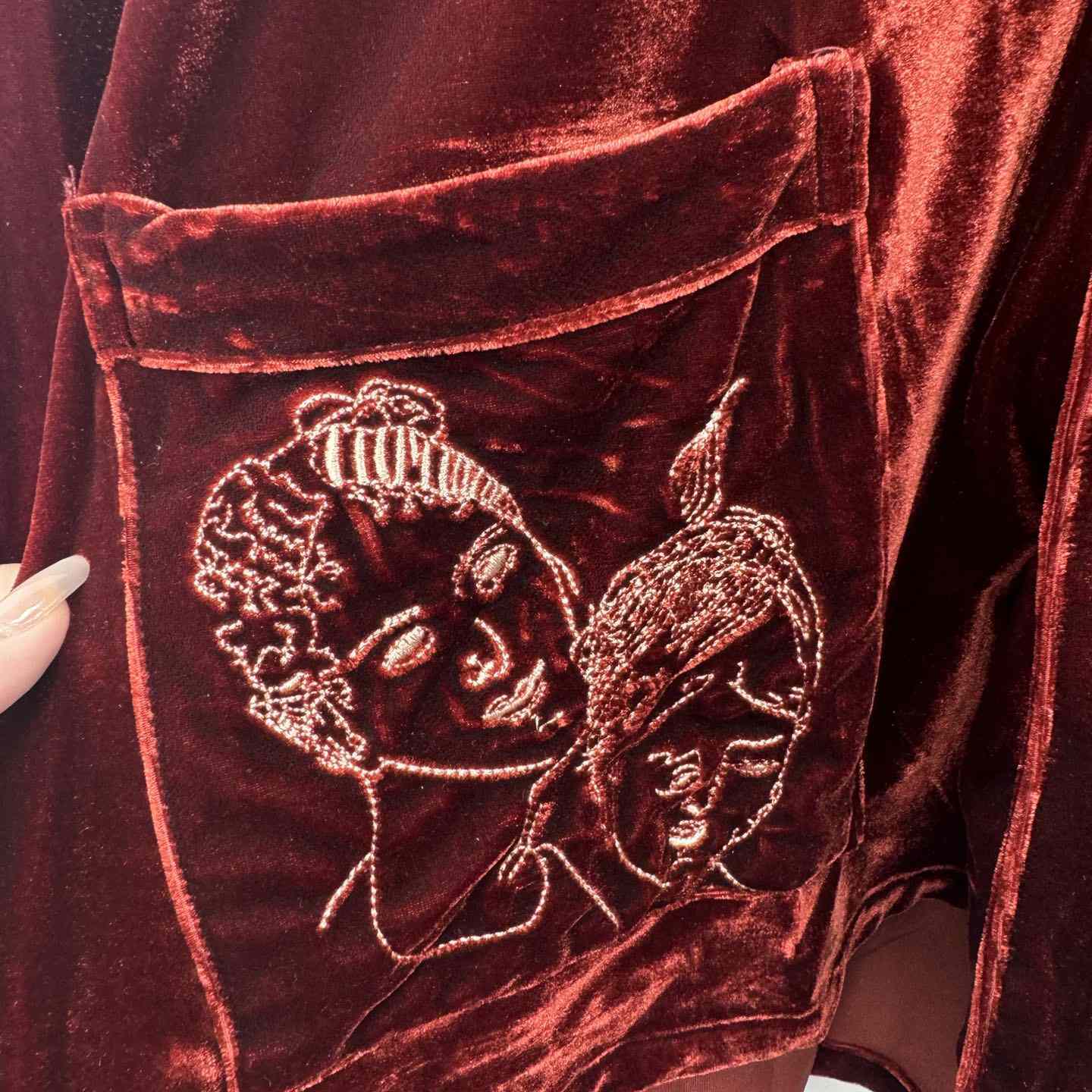 Enfants Riches Deprimes Red Velvet Shirt Coat - PerfectKickZ