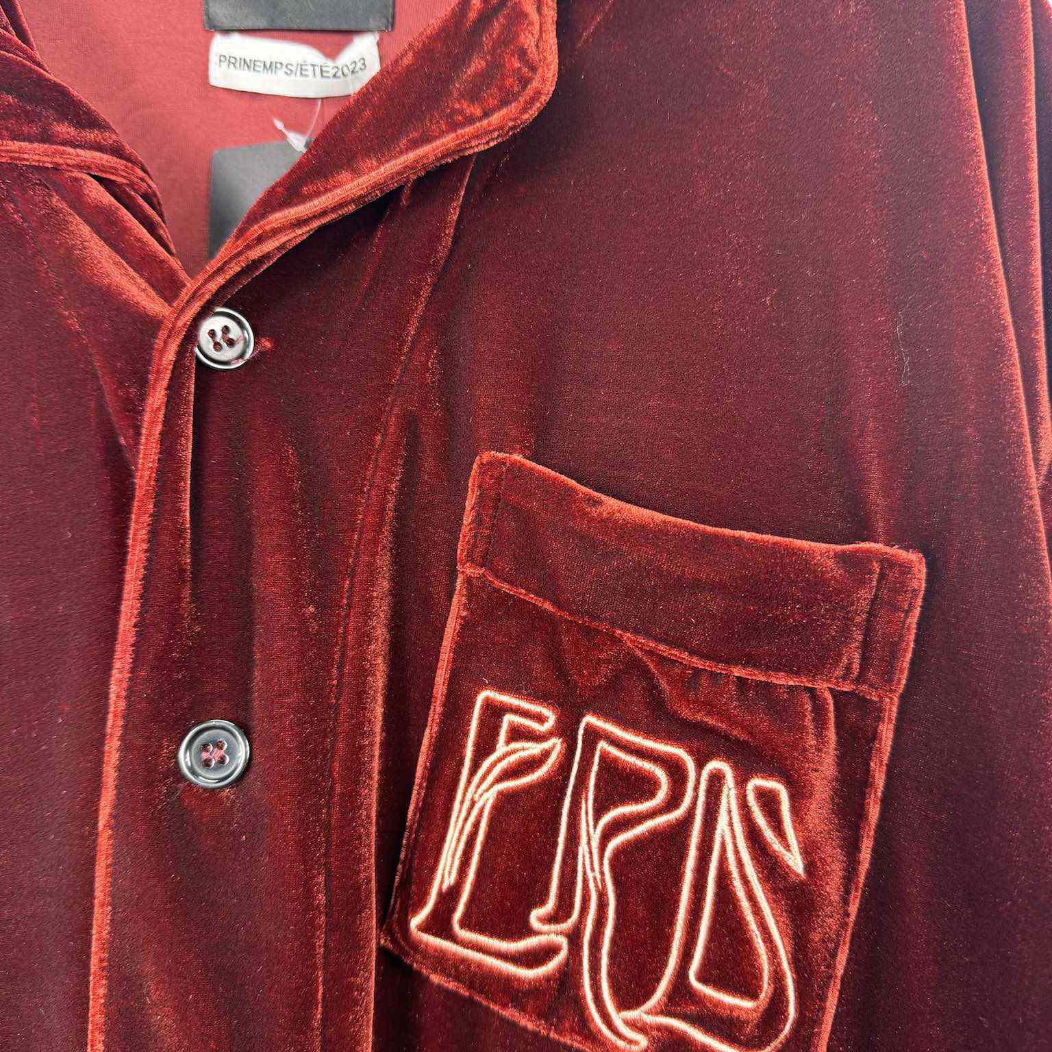Enfants Riches Deprimes Red Velvet Shirt Coat - PerfectKickZ