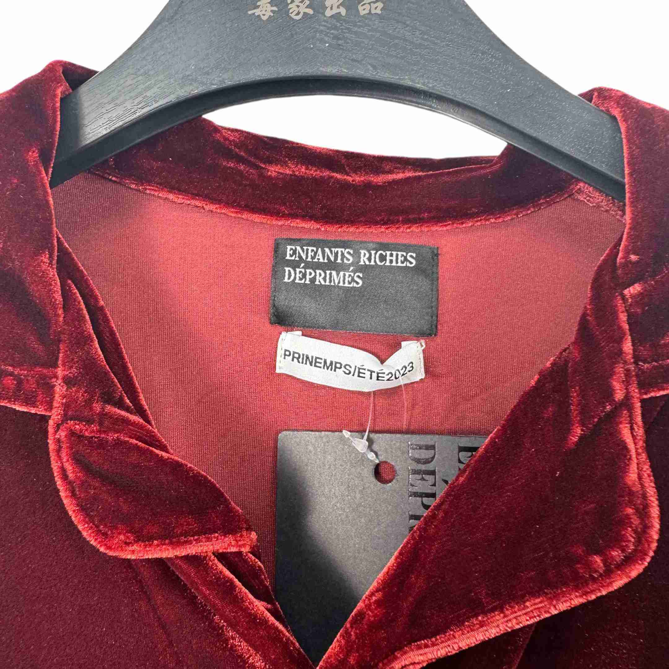 Enfants Riches Deprimes Red Velvet Shirt Coat - PerfectKickZ
