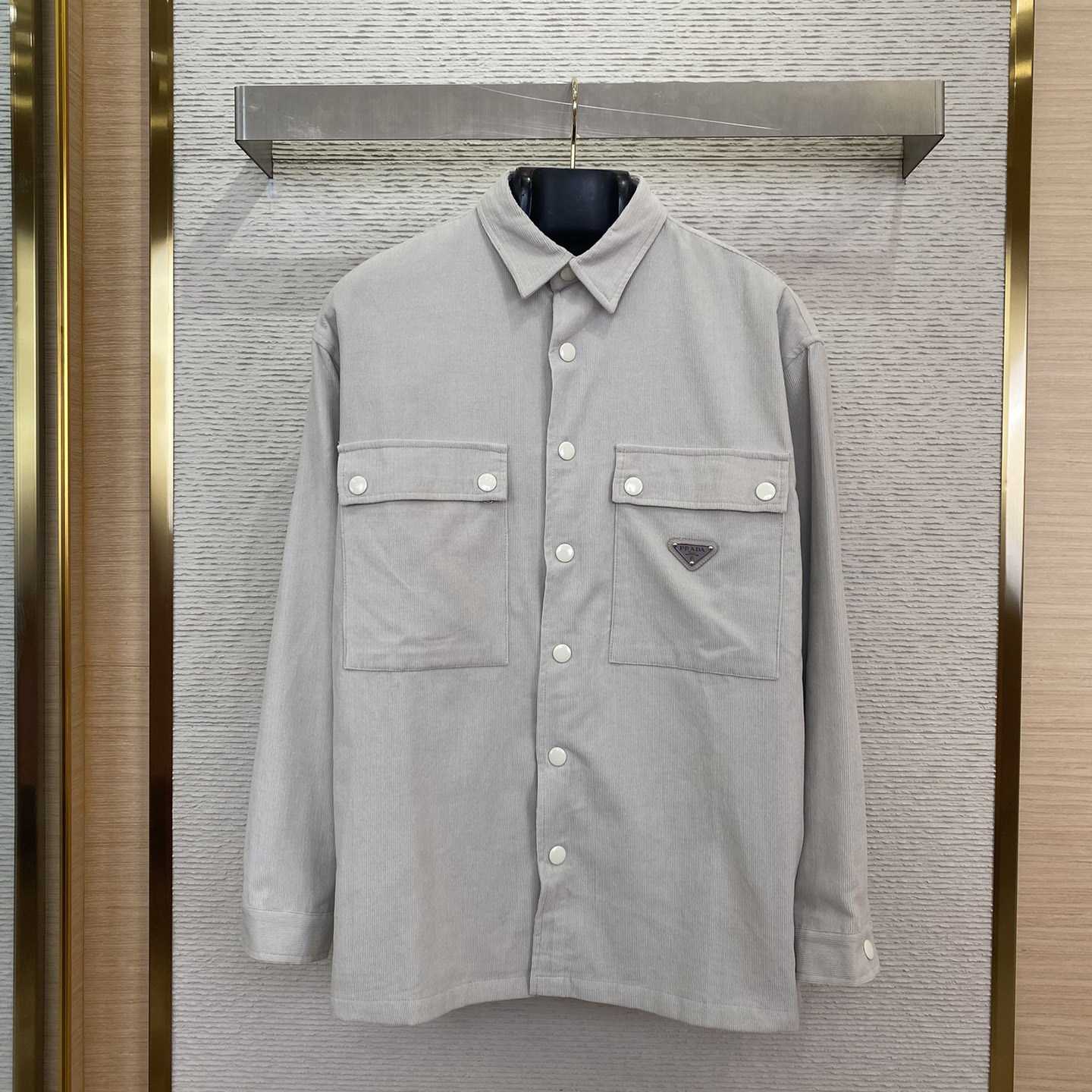 Prada Pinwale Corduroy Shirt - PerfectKickZ
