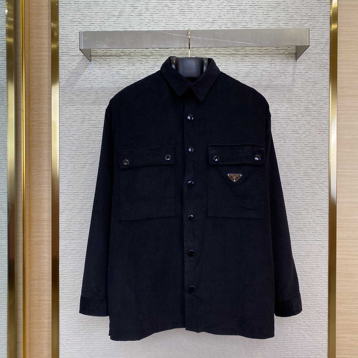 Prada Pinwale Corduroy Shirt - PerfectKickZ
