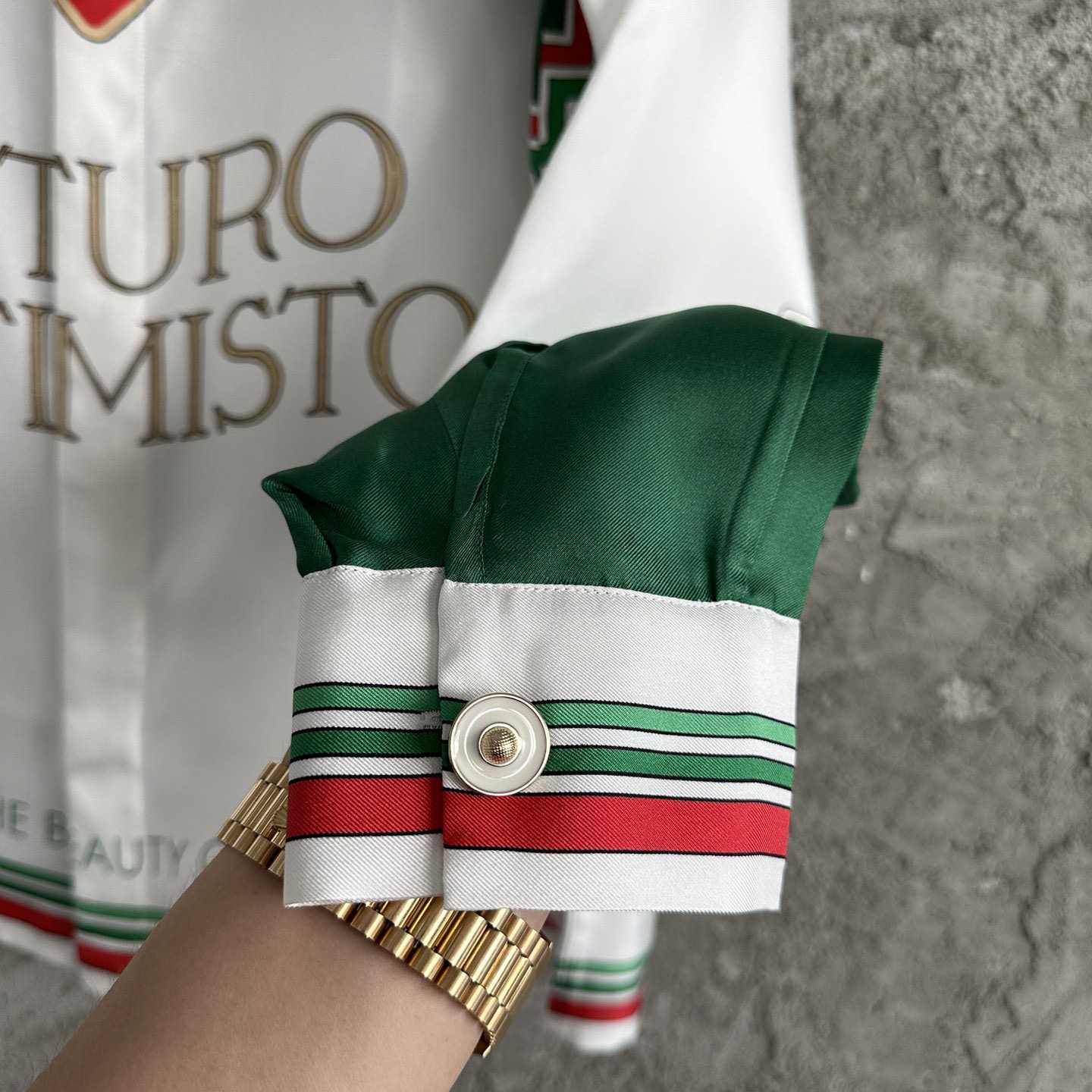 Casablanca Futuro Optimisto Print Shir - PerfectKickZ