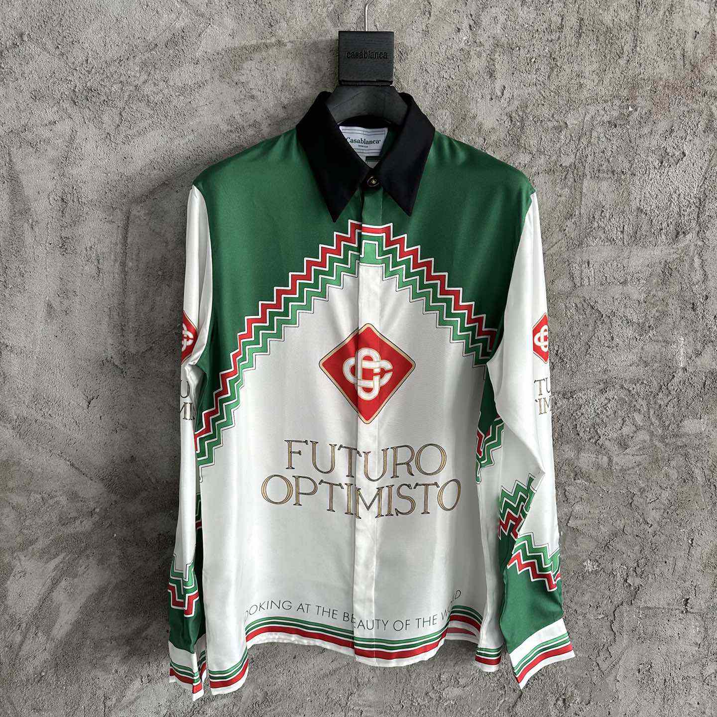 Casablanca Futuro Optimisto Print Shir - PerfectKickZ