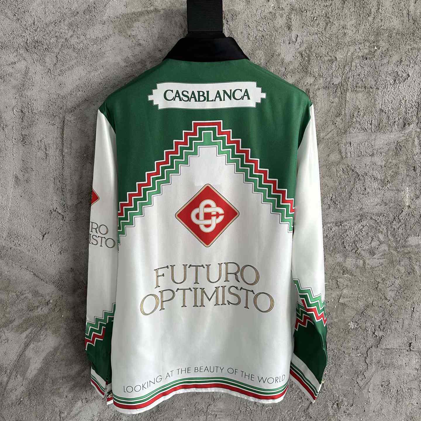 Casablanca Futuro Optimisto Print Shir - PerfectKickZ