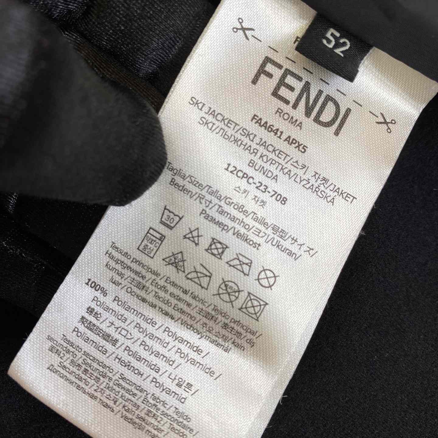 Fendi Shadow-print Panelled Down Jacket - PerfectKickZ