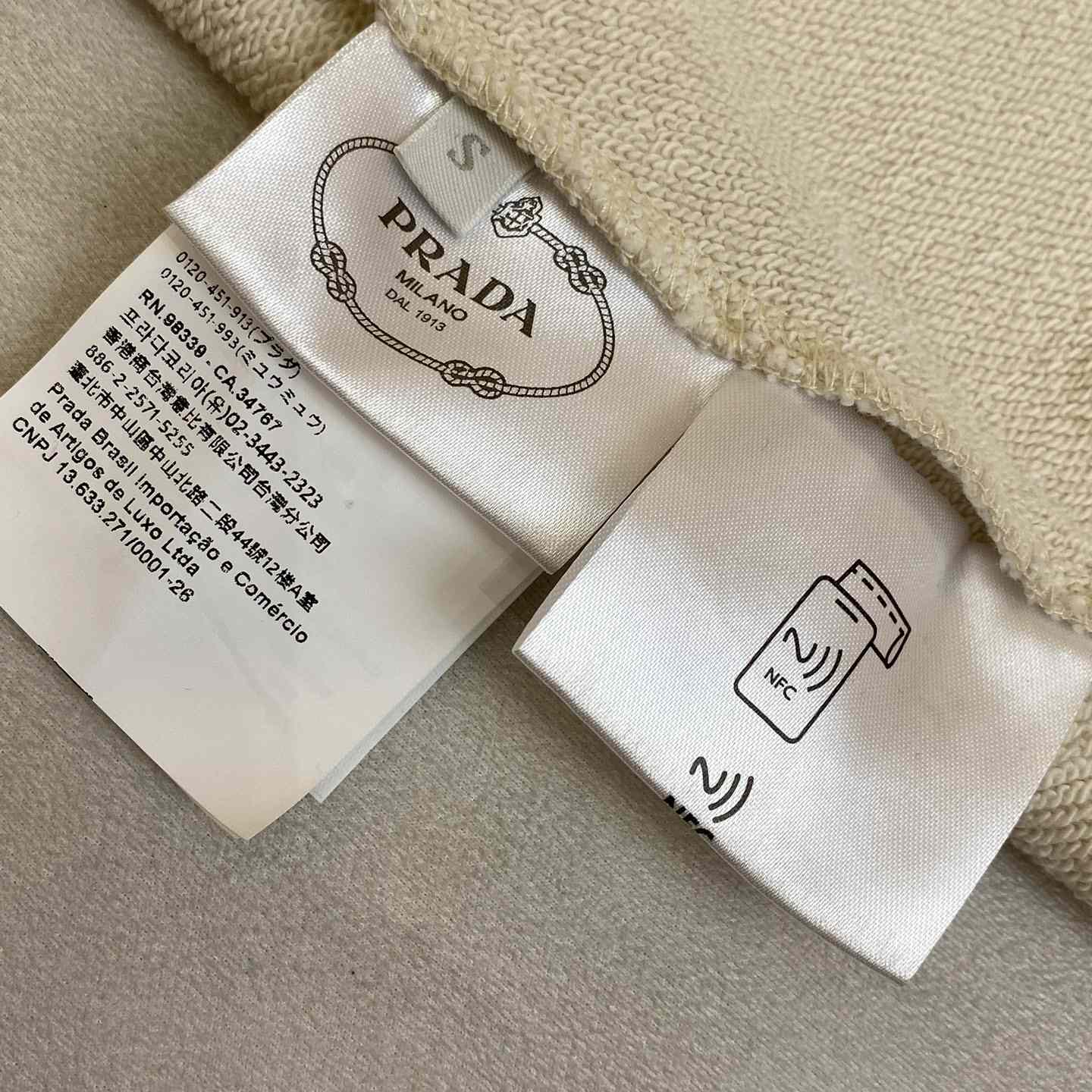 Prada Cotton Fleece Sweatshirt With Patches - PerfectKickZ