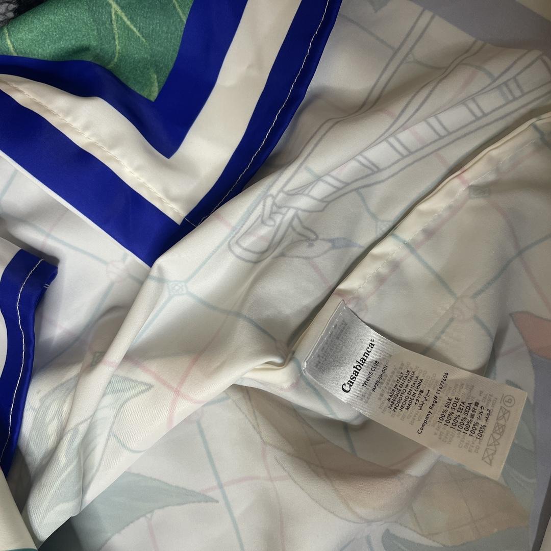 Casablanca Paris tennis club classic silk shirt - PerfectKickZ