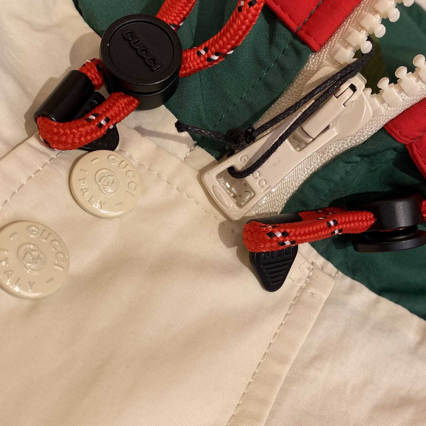Gucci Cotton Nylon Jacket With Patch - PerfectKickZ