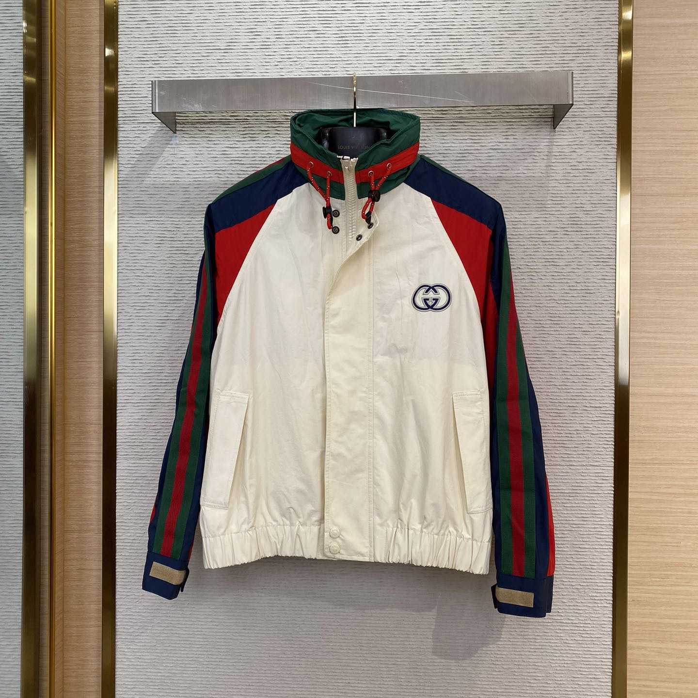 Gucci Cotton Nylon Jacket With Patch - PerfectKickZ