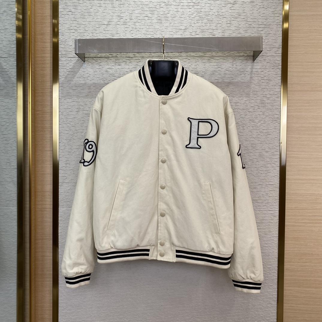 Prada Kid Mohair Bomber Jacket With Patches - PerfectKickZ