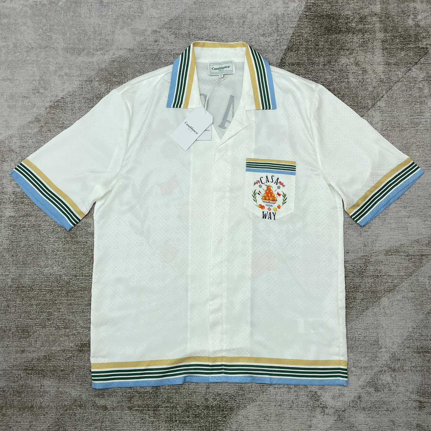 Casablanca Casa Way Monogram Shirt   CA3478 - PerfectKickZ