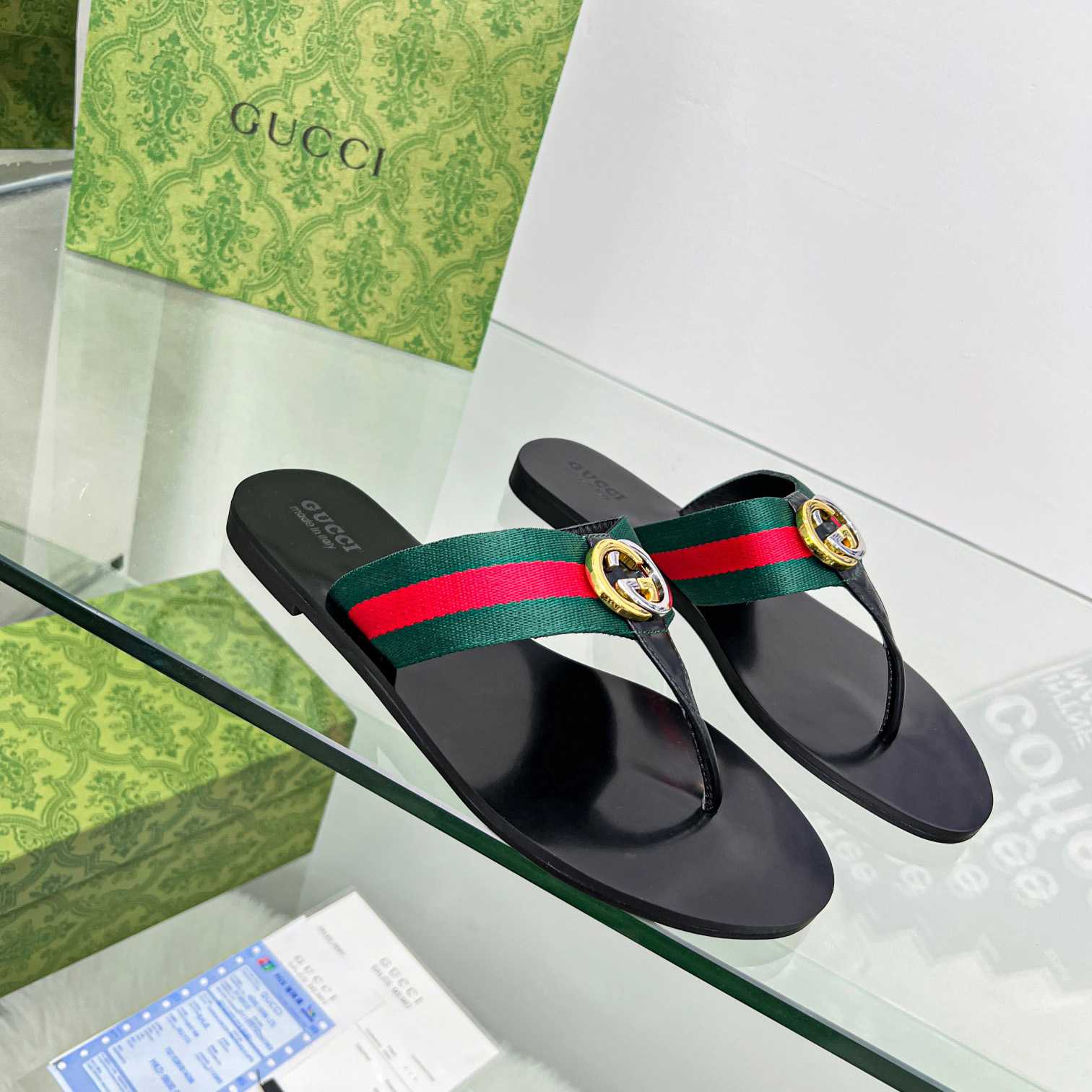 Gucci Women's Thong Sandal With Horsebit  - PerfectKickZ