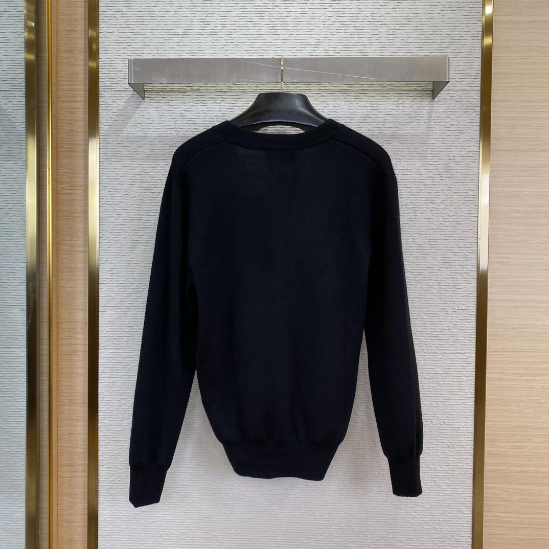 Gucci Double Wool Cardigan With Embroidery - PerfectKickZ