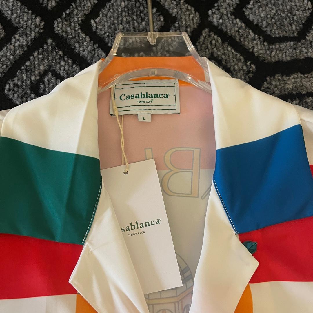 Casablanca Checkerboard-print Silk Shirt - PerfectKickZ