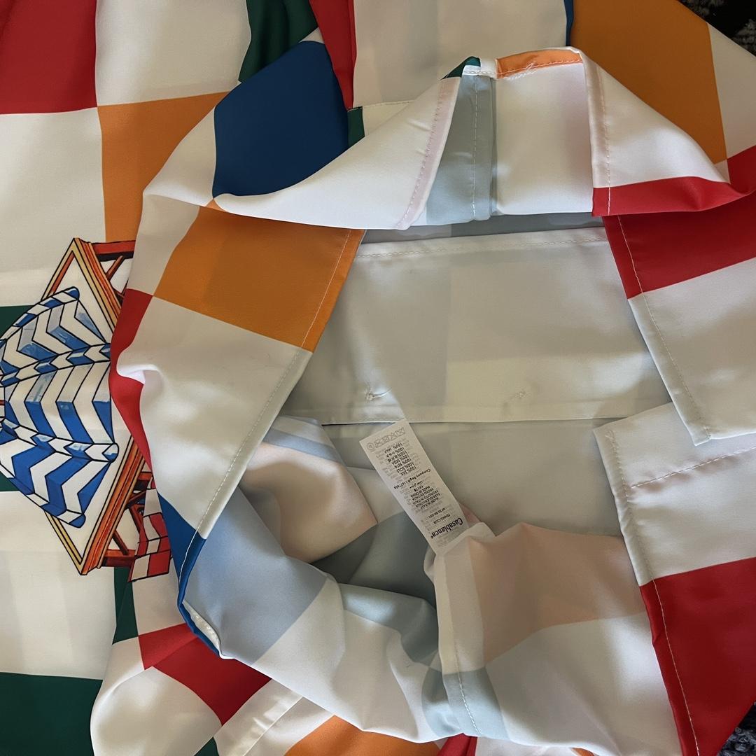 Casablanca Checkerboard-print Silk Shirt - PerfectKickZ