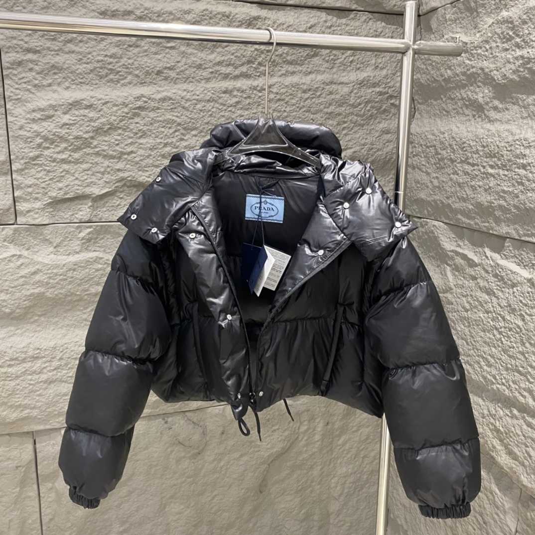 Prada Re-Nylon Convertible Cropped Down Jacket - PerfectKickZ