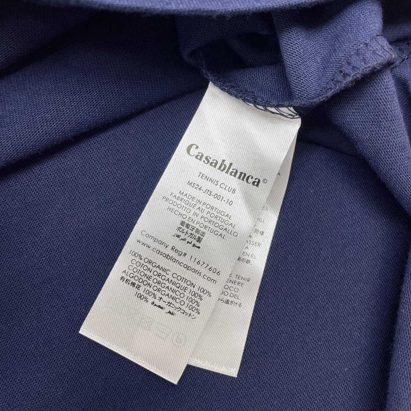 Casablanca Blue La Medaille Printed T-Shirt    C912 - 