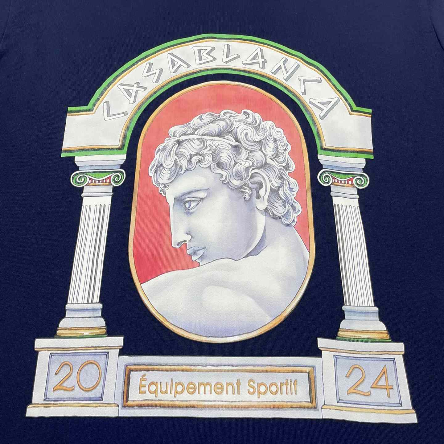 Casablanca Blue La Medaille Printed T-Shirt    C912 - PerfectKickZ