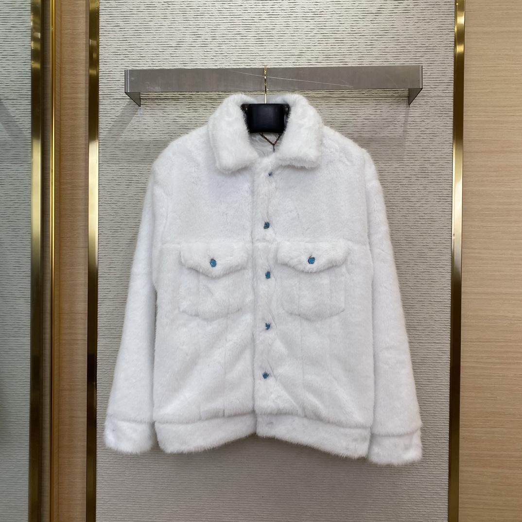 Louis Vuitton Mink Trucker Jacket   1AFXB7 - PerfectKickZ