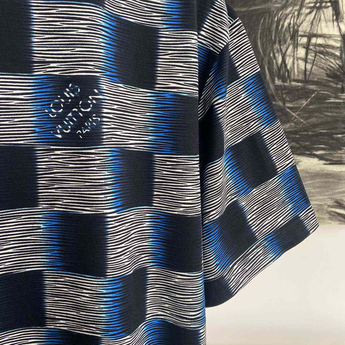 Louis Vuitton Damier Short-Sleeved Cotton T-Shirt   1AFB30 - PerfectKickZ