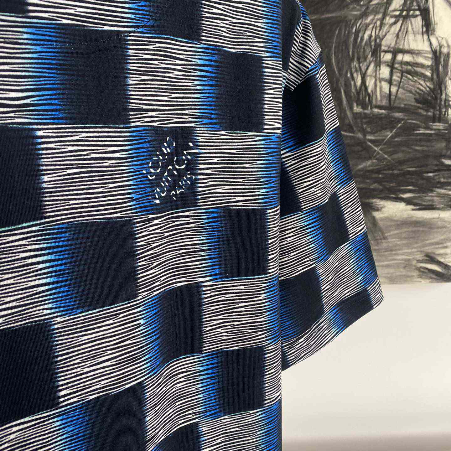 Louis Vuitton Damier Short-Sleeved Cotton T-Shirt   1AFB30 - PerfectKickZ